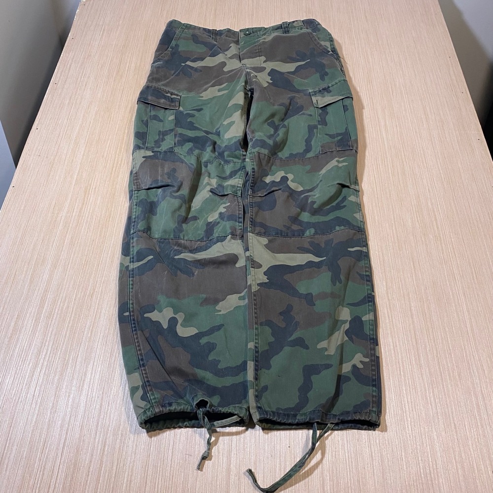 Winchester Mens Camo Cargo Pants Woodland Camouflage Tactical Utility Size 32